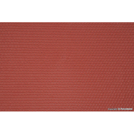 KIBRI 34140 H0 PLATE 20*12 cm - beaver tail tile