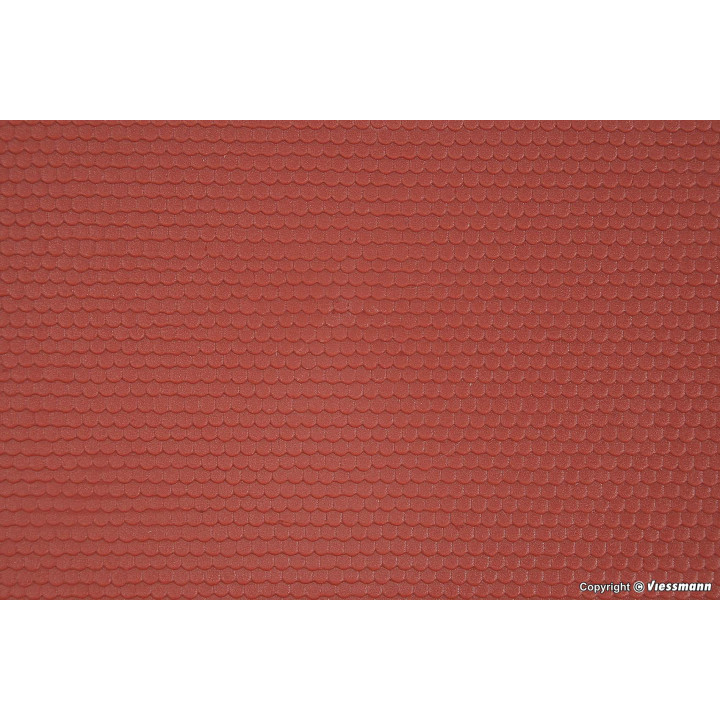 KIBRI 34140 H0 PLATE 20*12 cm - beaver tail tile