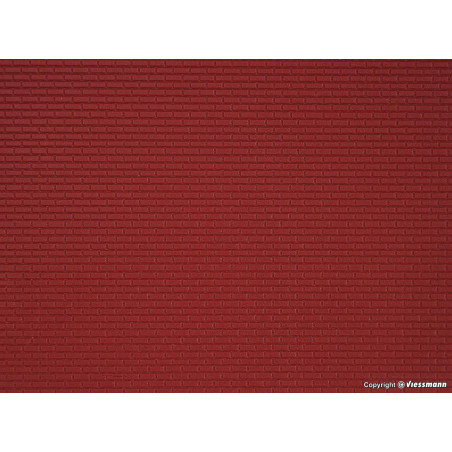 KIBRI 34122 H0 DESKA 20*12 cm - cihlová zeď
