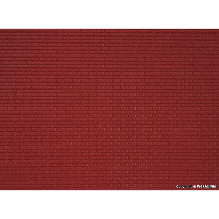 KIBRI 34122 H0 PLATE 20*12 cm - brick wall