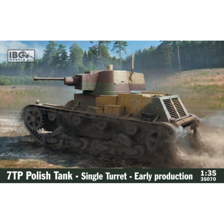 IBG 1/35 POLSKÝ TANK 7TP S JEDNOU VĚŽÍ RANÁ VÝROBA (35070)