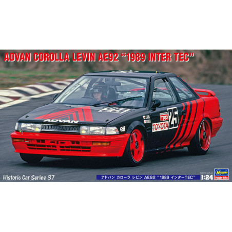 HASEGAWA 1/24 ADVAN COROLLA LEVIN AE92   (HAHC37) "1989 INTER TEC"