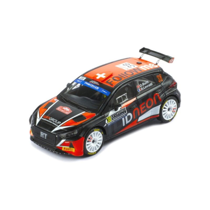IXO 1/43 HYUNDAI i20 N Rally2 č. 38 WRC2 (891.22) O.Burri / A.Levratti 2023 RALLY MONTE CARLO
