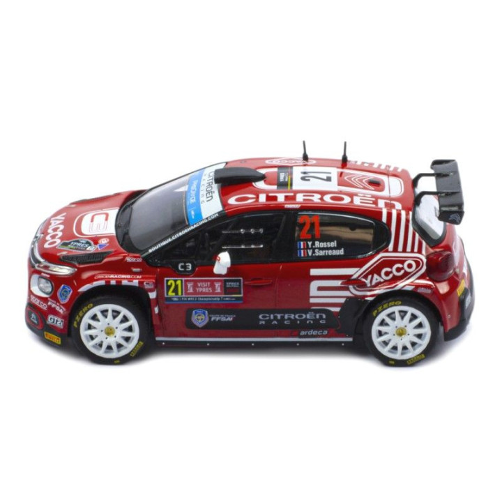 IXO 1/43 CITROEN C3 Rally 2 No.21 WRC2 (878.22) Y.Rossel / B.Boulloud 2022 RALLY YPERN