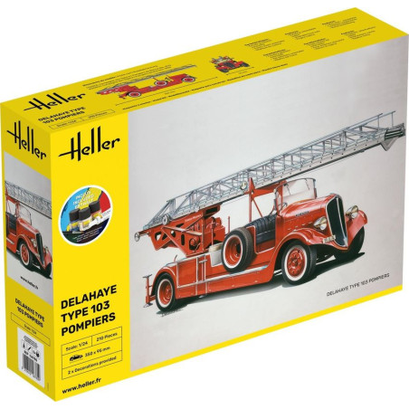 HELLER 1/24 DELAHAYETYPE 103 POMPIERS    (56780) Starter Set