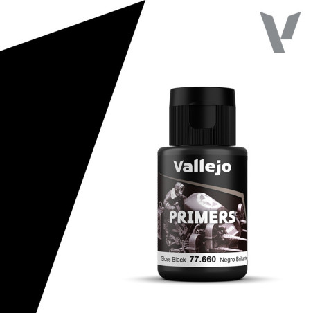 VALLEJO 77660 GLOSS BLACK PRIMER 32 ml