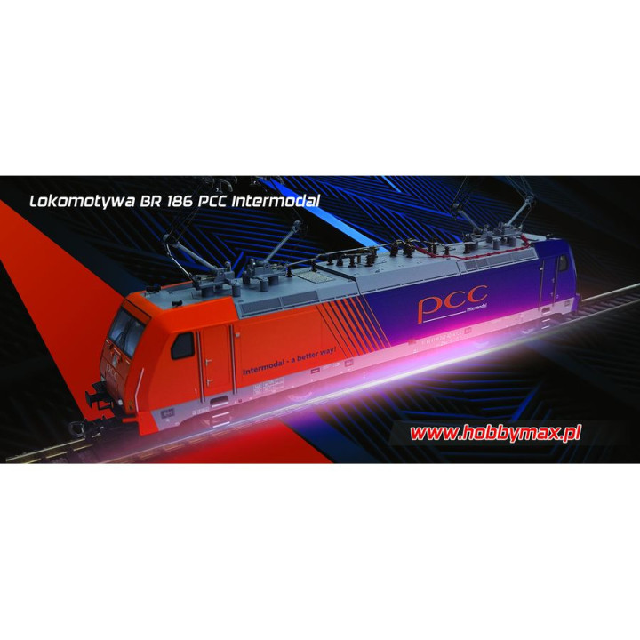 PIKO 59868 BR 186 PCC INTRMODAL VI ELECTRIC LOCOMOTIVE WITH 4 PANTOGRAPHS
