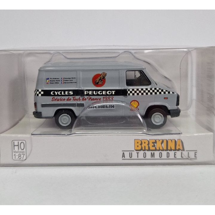 BREKINA 1/87 PEUGEOT J5 BOX 1983 rok     (34921)