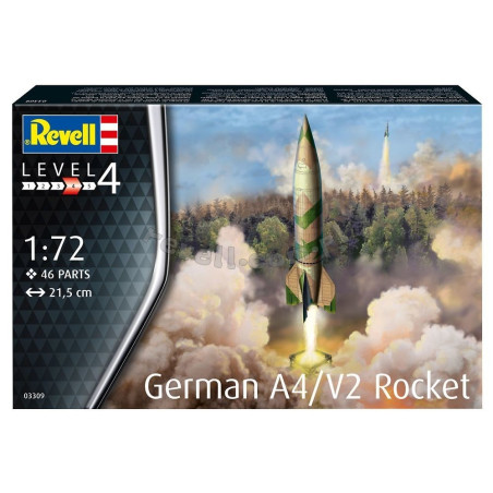 REVELL 1/72 NĚMECKÁ RAKETA A4/V2 03309