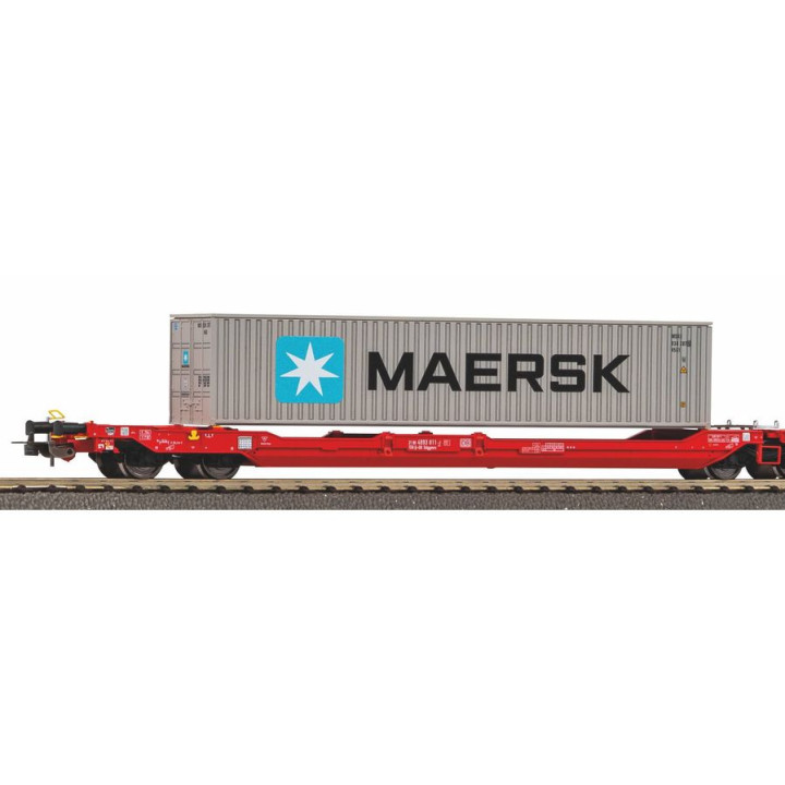 PIKO 24619 MAERSK WAGON - MAERSK CONTAINER + DB SCHENKER ep.VI