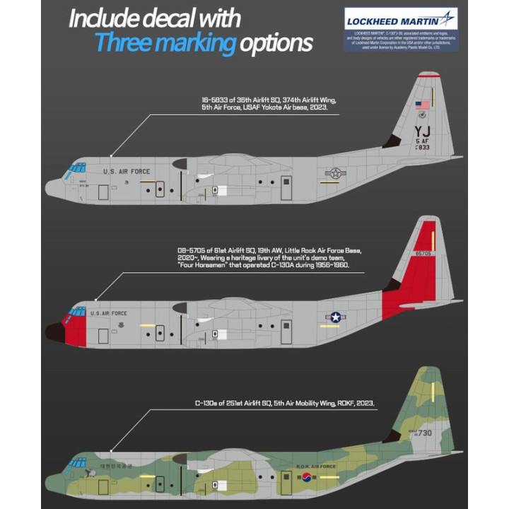 ACADEMY 1/144 C-130J-30 Super Hercules (12631)