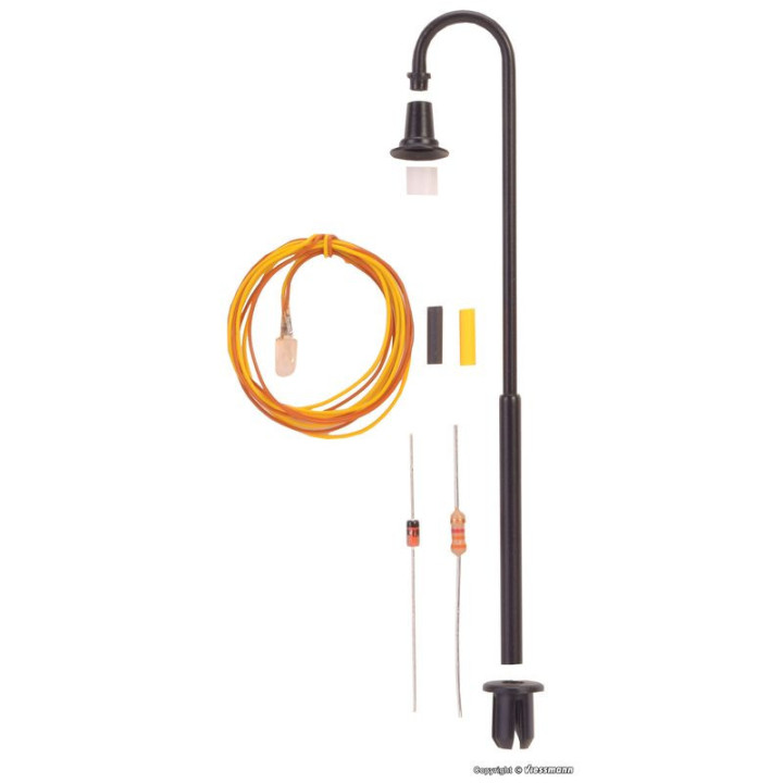 VIESSMANN 6724 H0 LED park lantern / height 87 mm / KIT