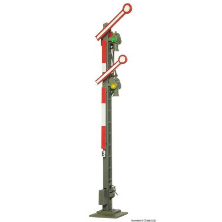 VIESSMANN 4531 H0 Semafor dwuramienny -  sygnał Hp0 / Hp2 - wysokość 103 mm