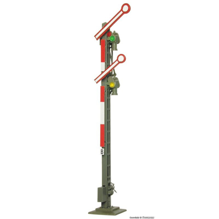 VIESSMANN 4531 H0 Semafor dwuramienny -  sygnał Hp0 / Hp2 - wysokość 103 mm