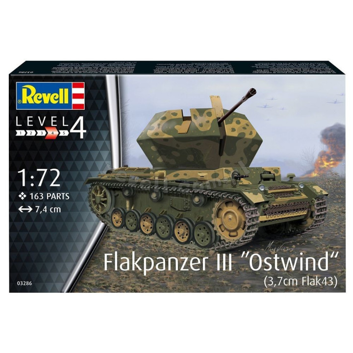 REVELL 1/72 FLAKPANZER III OSTWIND 03286