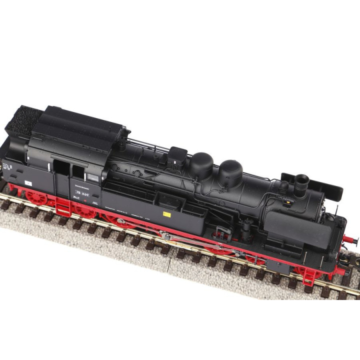 PIKO 50606 LOCOMOTIVE - PAROCOMTRACTOR BR 78 DR ep.III + PluX22 ( se zvukem )