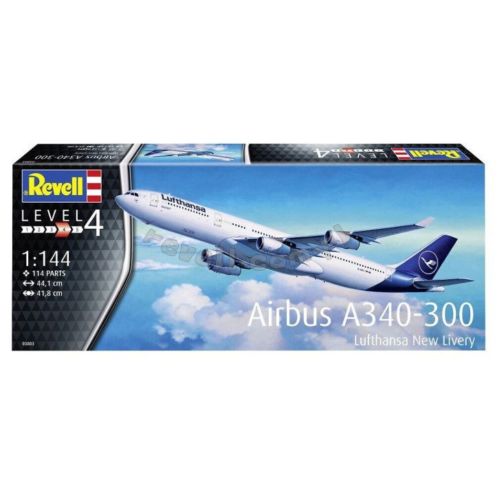 REVELL 1/144 AIRBUS A340-300 (03803) Lufthansa New Livery