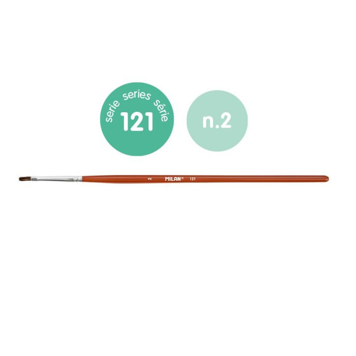 MILAN FLAT BRUSH č. 2 (121)