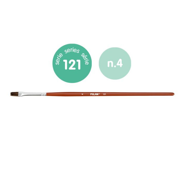 MILAN FLAT BRUSH no. 4 (121)