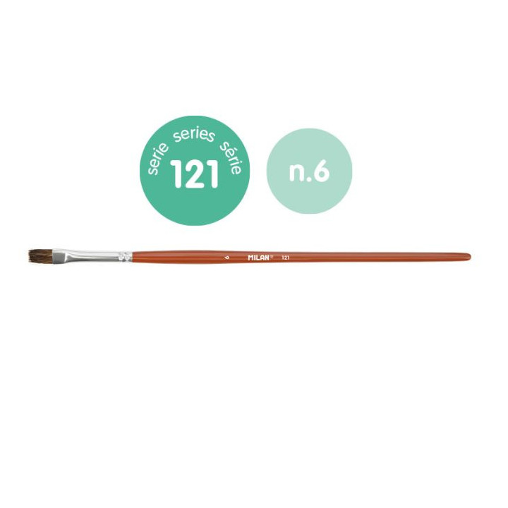 MILAN FLAT BRUSH č. 6 (121)
