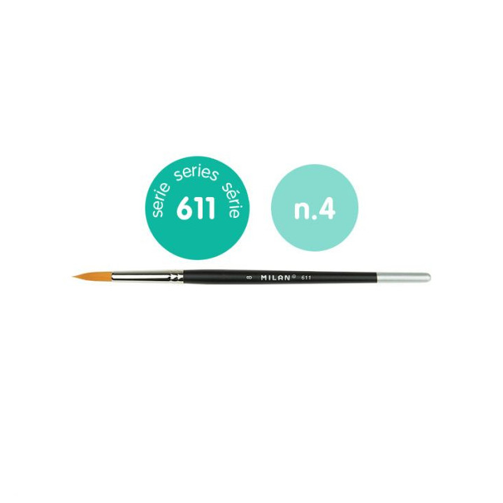 MILAN ROLLING BRUSH no. 4 PREMIUM (611)