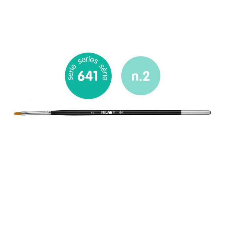 MILAN CONDUCTIVE FLAT BRUSH no. 2 (641)