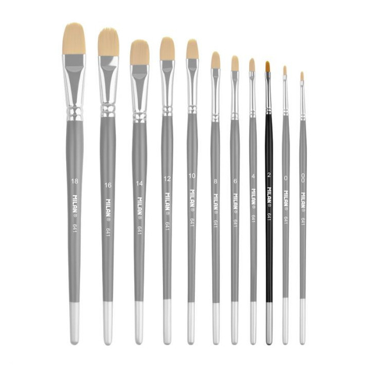 MILAN FLAT TAPER BRUSH no. 2 (641)