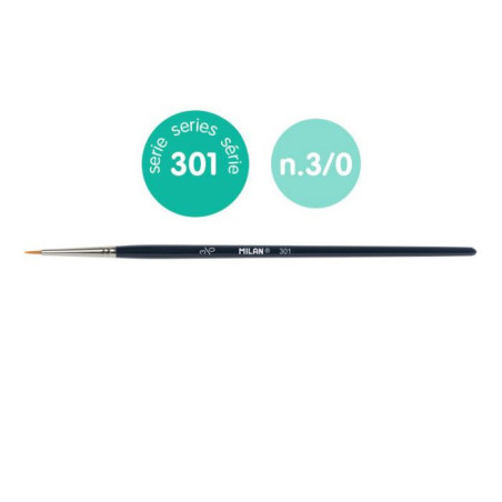 MILAN ROUNCED TAPER BRUSH no. 3/0 (301)