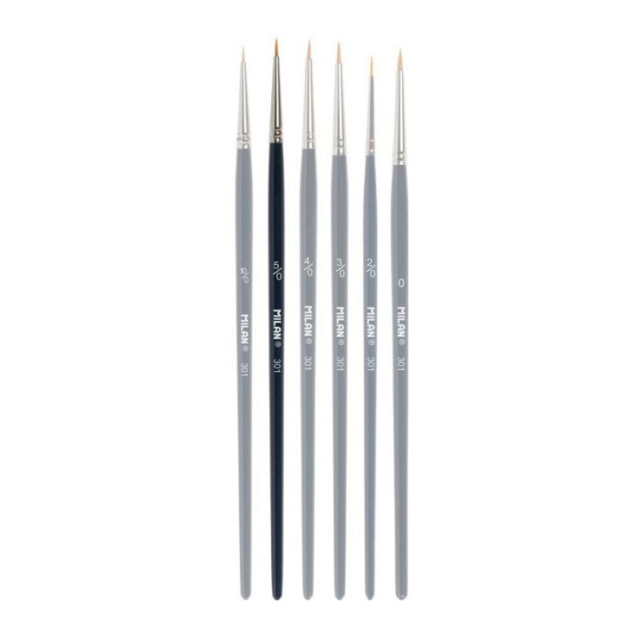 MILAN ROUNCED CONDUCTIVE BRUSH no. 5/0 (301)