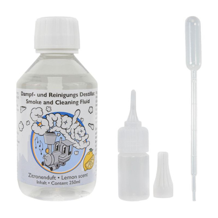 OLEJ DO WYTWORNICY DYMU Smokey 250 ml /  cytrynowy (40291) + dozowniki / do modeli