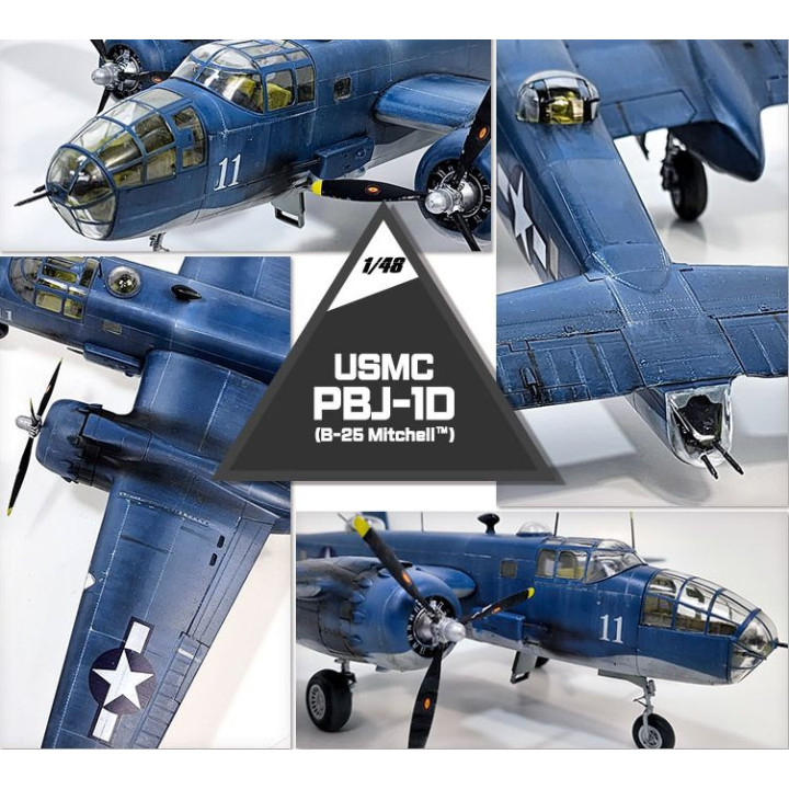 ACADEMY 1/48 USMC NORTH AMERICAN PBJ-1D (B-25 MITCHELL) (12334)
