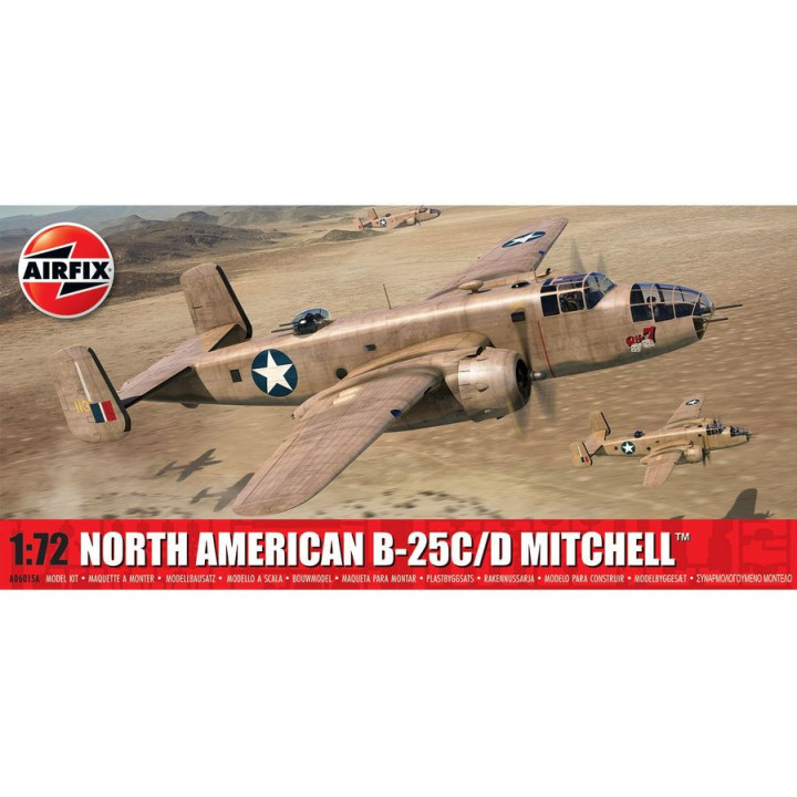 AIRFIX 1/72 NORTH AMERICAN B-25C/D       MITCHELL (06015A)