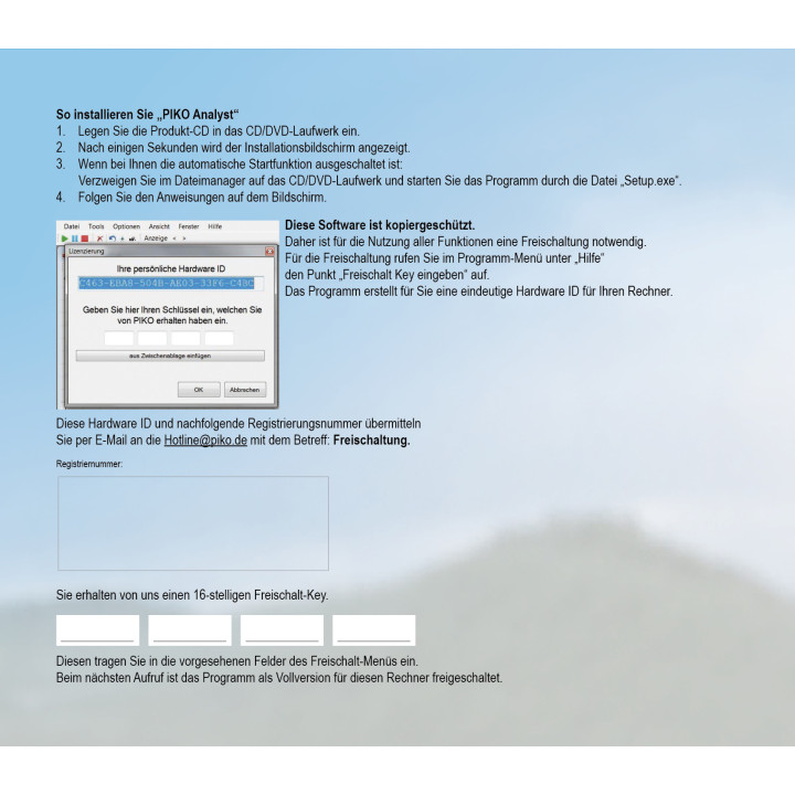 PIKO 55051 ANALYTICKÝ SOFTWARE PIKO H0 / TT MESSWAGEN