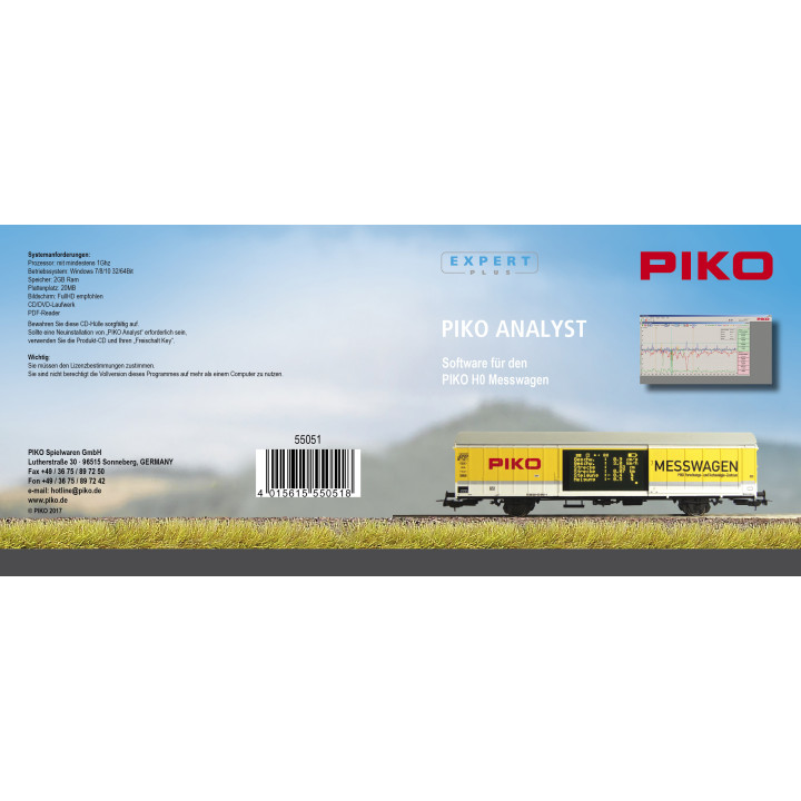 PIKO 55051 ANALYTICKÝ SOFTWARE PIKO H0 / TT MESSWAGEN