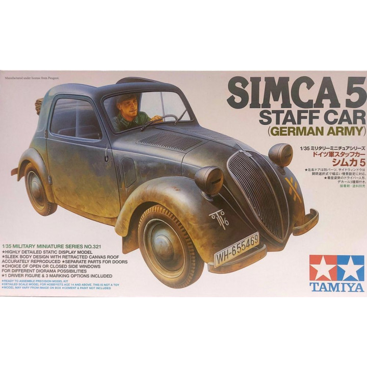 TAMIYA 1/35 SIMCA 5 ŠTÁBNÍ VŮZ (NĚMECKÁ ARMÁDA) 35321