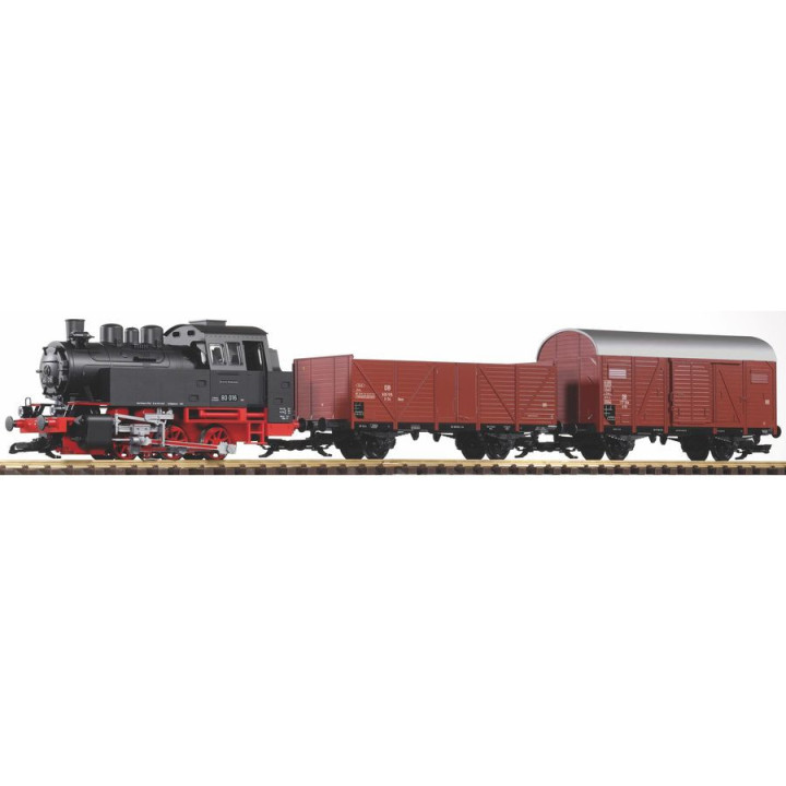 x PIKO 37120 ZESTAW STARTOWY             z lokomotywą BR 80 skala G