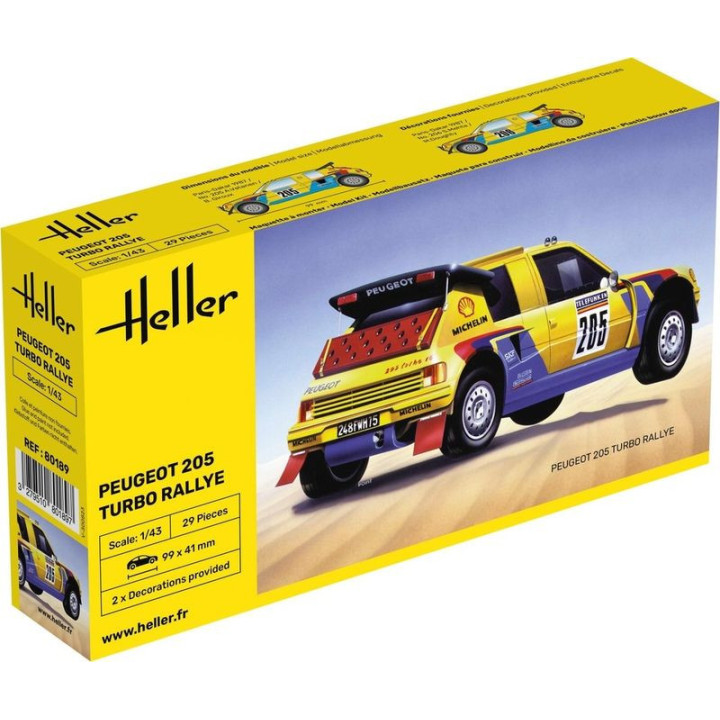 HELLER 1/43 PEUGEOT 205 Turbo Rallye     (80189)