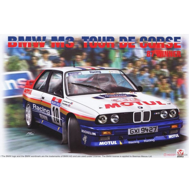 BEEMAX 1/24 BMW M3 TOUR DE CORSE "87 WINNER (24029)