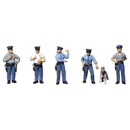 WOODLAND A1822 H0 FIGURKI - POLICJANCI