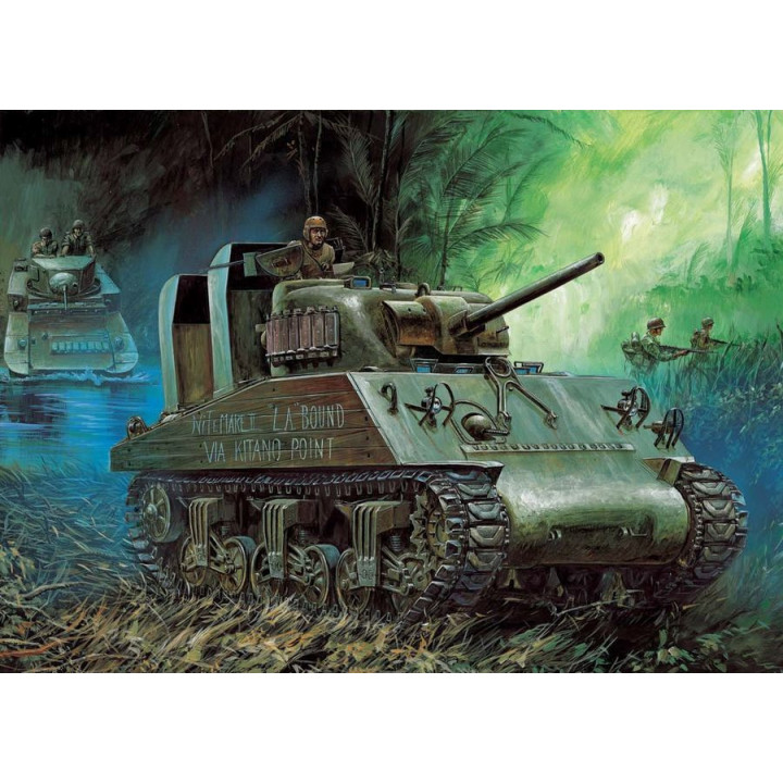 ACADEMY 1/35 M4A2[75] PACIFIC THEATER    (13562)