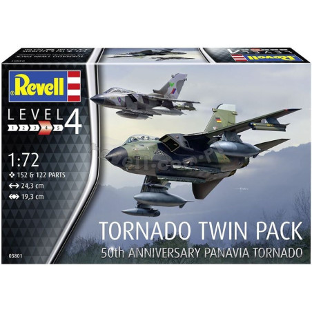 REVELL 1/72 TORNADO TWINN PACK 50th      ANNIVERSARY PANAVIA (03801)
