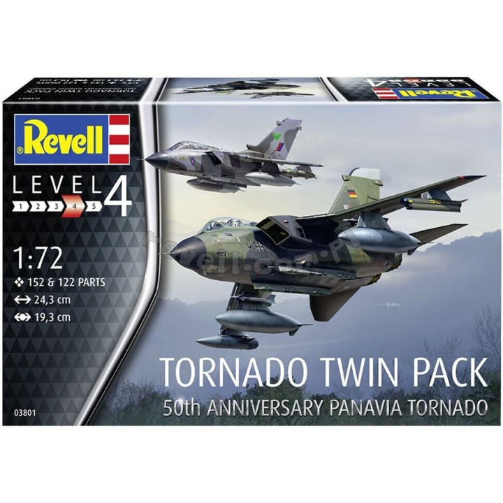 REVELL 1/72 TORNADO TWINN PACK 50th ANNIVERSARY PANAVIA (03801)