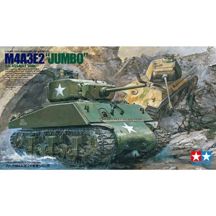 TAMIYA 1/35 M4A3E2 "JUMBO" U.S. ASSALT   TANK (35139)