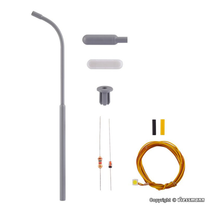 VIESSMANN 6722 HO Latarnia uliczna       LED100 mm (biały)