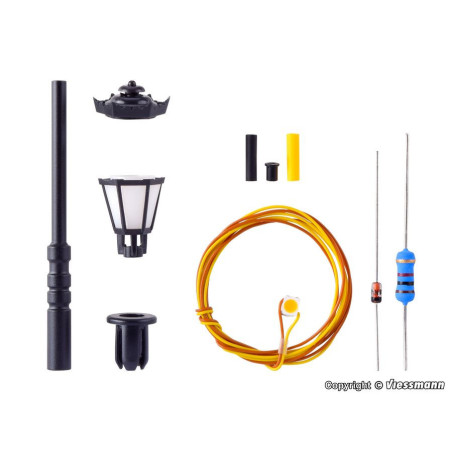 VIESSMANN 6720 H0 LED parkovací lampa 56 mm (teplá bílá)