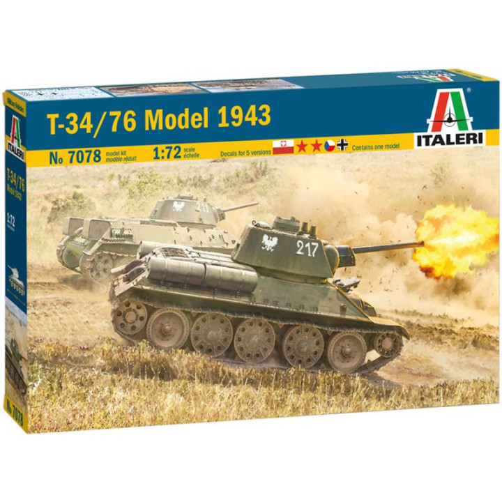 ITALERI 1/72 T34/76 Model 1943 (7078)