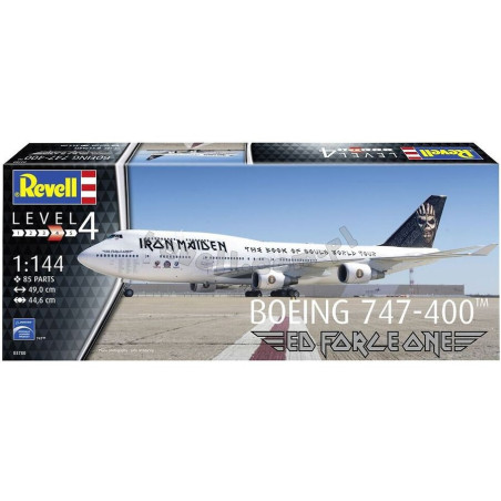 REVELL 1/144 BOEING 747-400 Ed Force One (03780) IRON MAIDEN