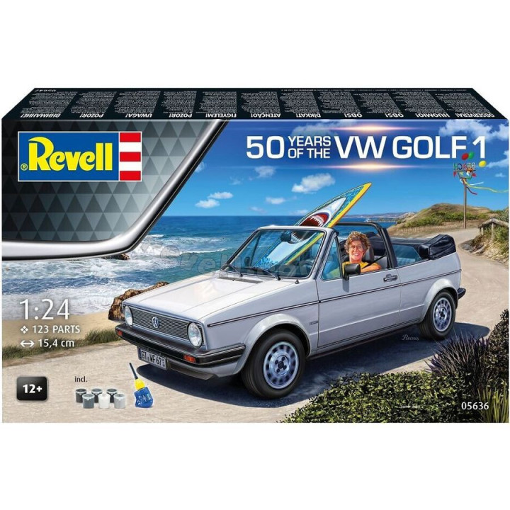 REVELL 1/24 VW GOLF 1 SET (05636) 50 YEARS OF THE