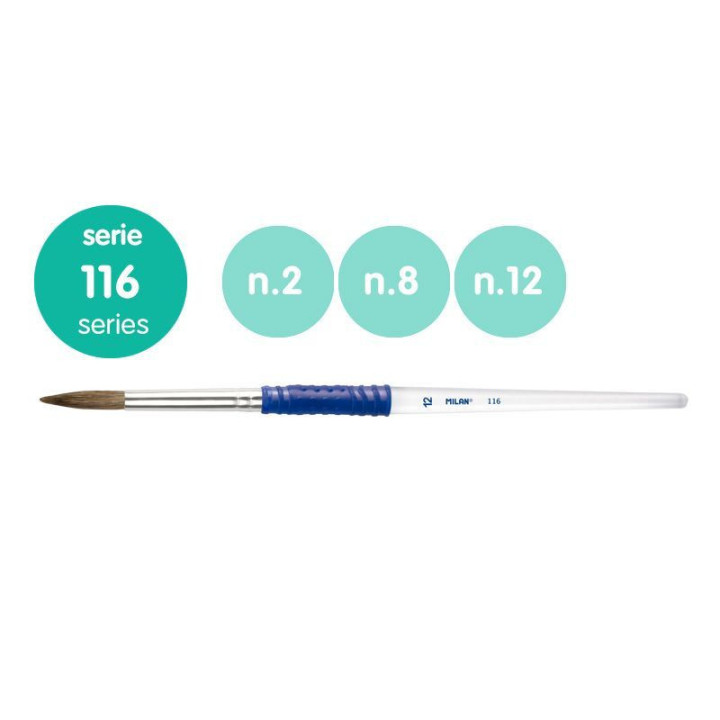 MILAN BRUSH set 2 / 8 / 12 (10463)