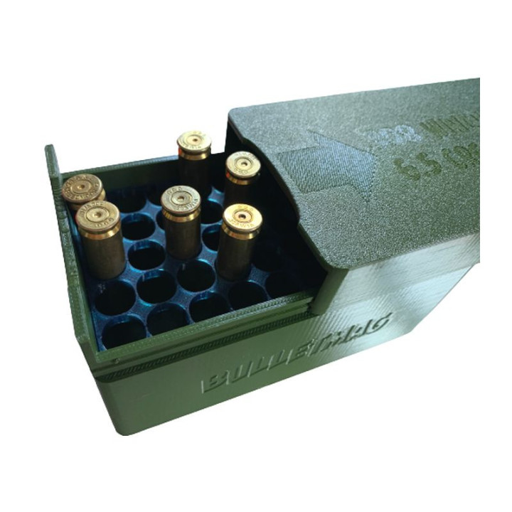 AMMUNITION CASE .308 WINCHESTER / 6.5 CREEDMOOR / 50 - SILVER sliding lid